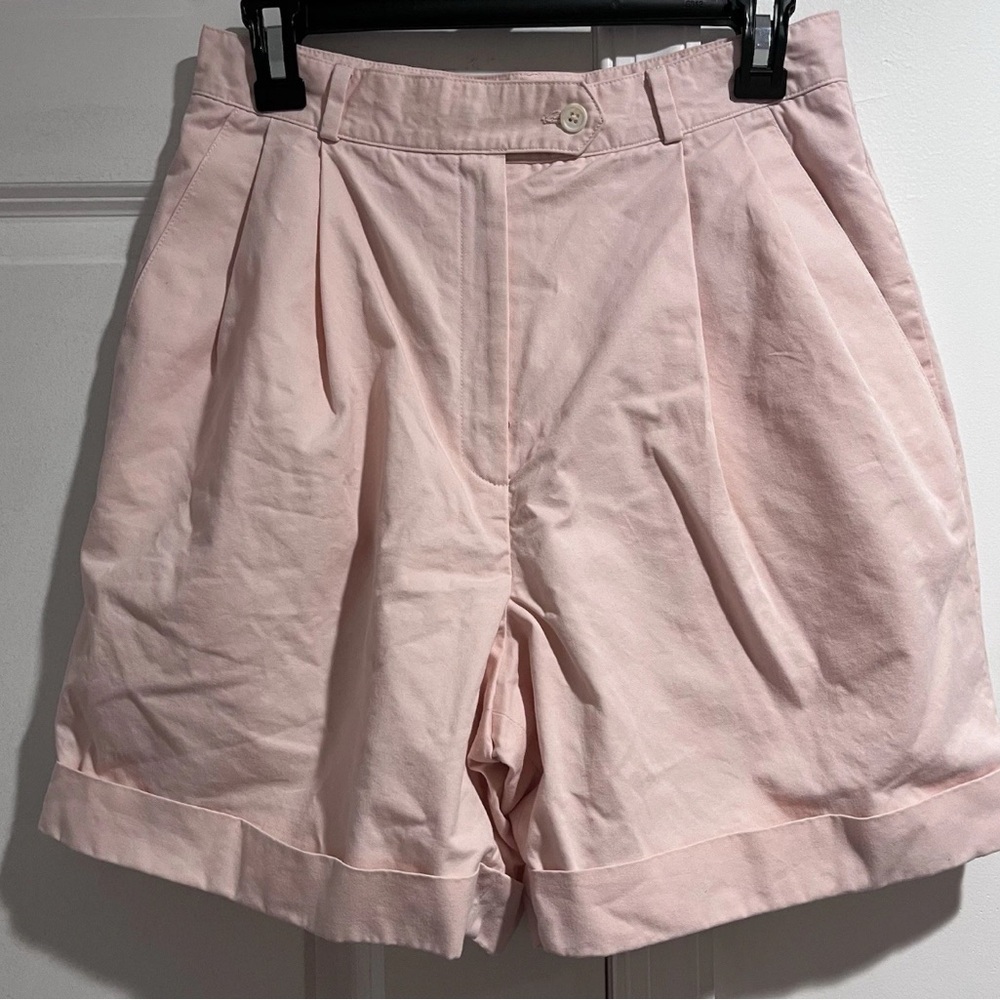 Vintage Burberrys Women’s Size 10 Highwaisted Cotton Shorts Made in USA Lined